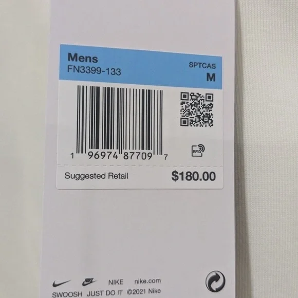 Nike Tech Fleece Reimagined 1/2-Zip Top Sail Oversized Men's Size M $180 Retail